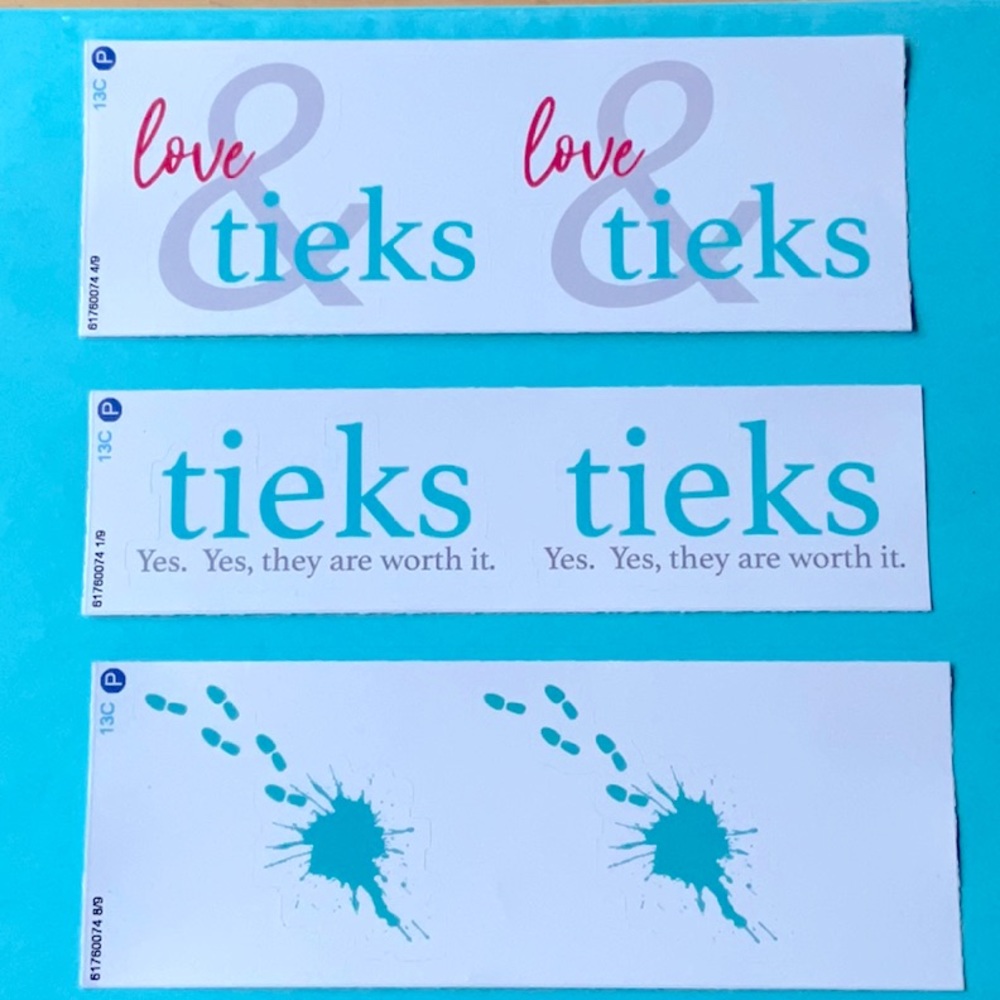 ❤️ TIEKS STICKER BUNDLE ❤️ NWOT ❤️